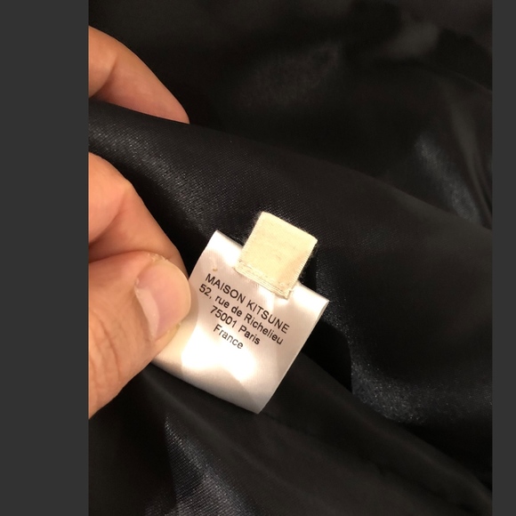 Maison Kitsune Navy Bomber Jacket - Picture 5 of 7